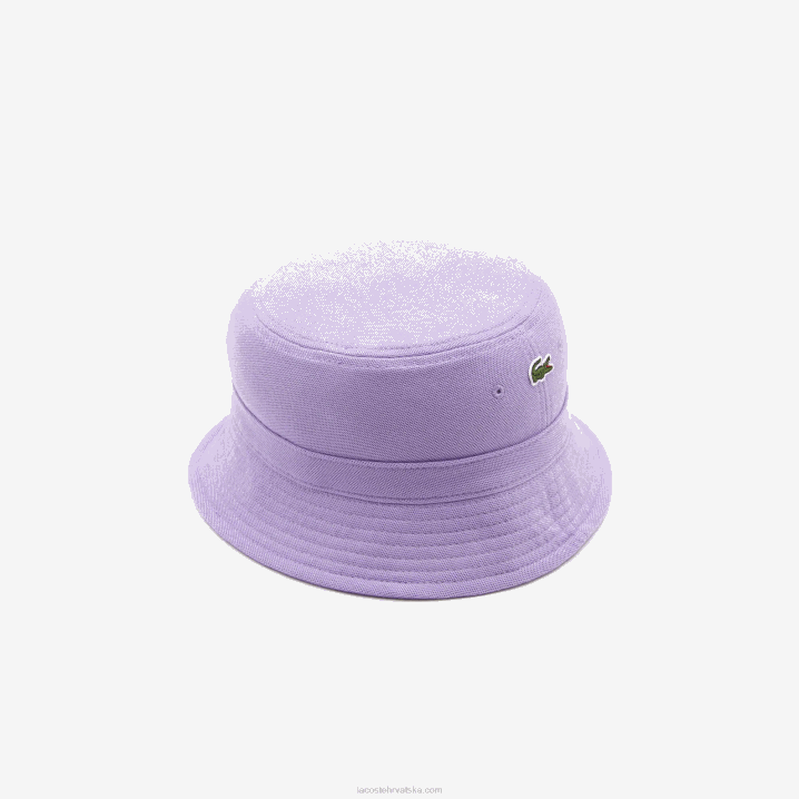 ljubičasta gfu 6H4B2159 muškarci Lacoste šešir od organskog pamuka