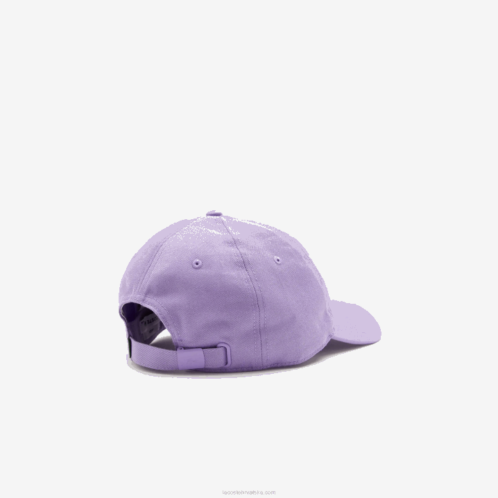 ljubičasta gfu 6H4B2255 muškarci Lacoste podesiva kapa od kepera od organskog pamuka