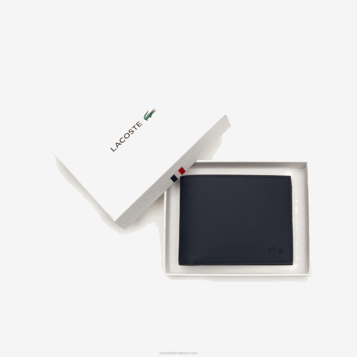 21 6H4B2021 muškarci Lacoste klasični petit pique novčanik sa šest kartica