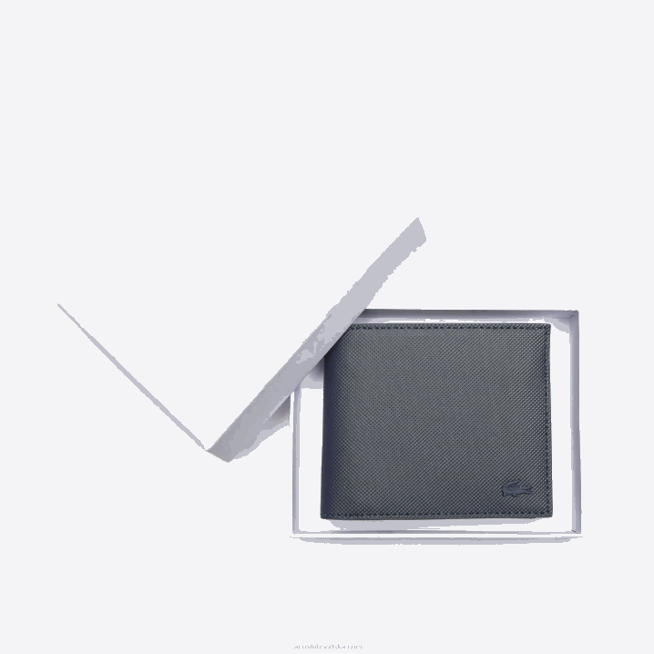 21 6H4B2059 muškarci Lacoste klasični petit pique novčanik s tri kartice