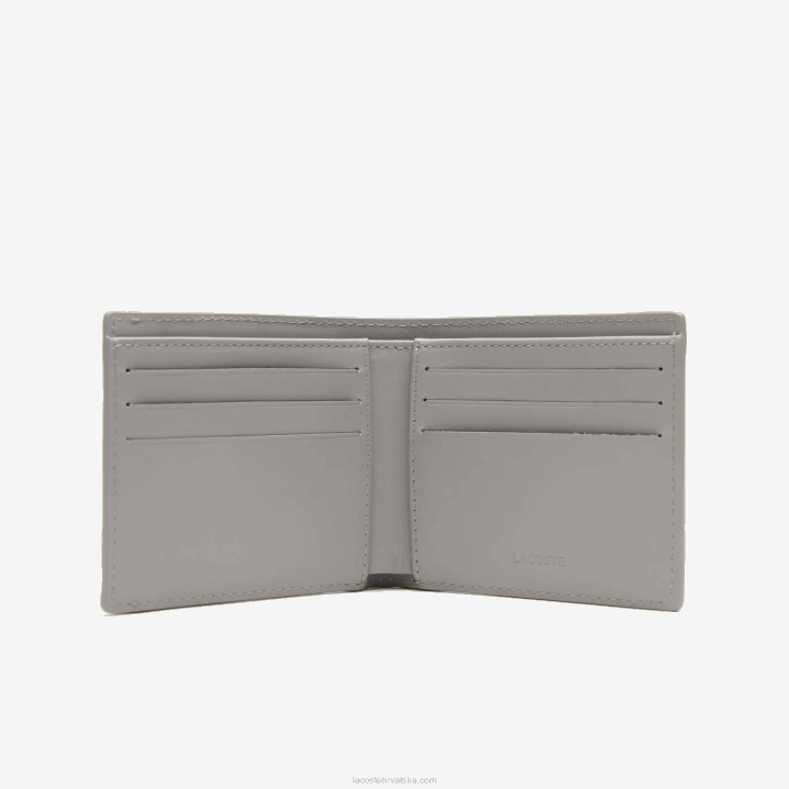 ciment floride noir l69 6H4B1989 muškarci Lacoste kontrastna podstava sklopivi novčanik