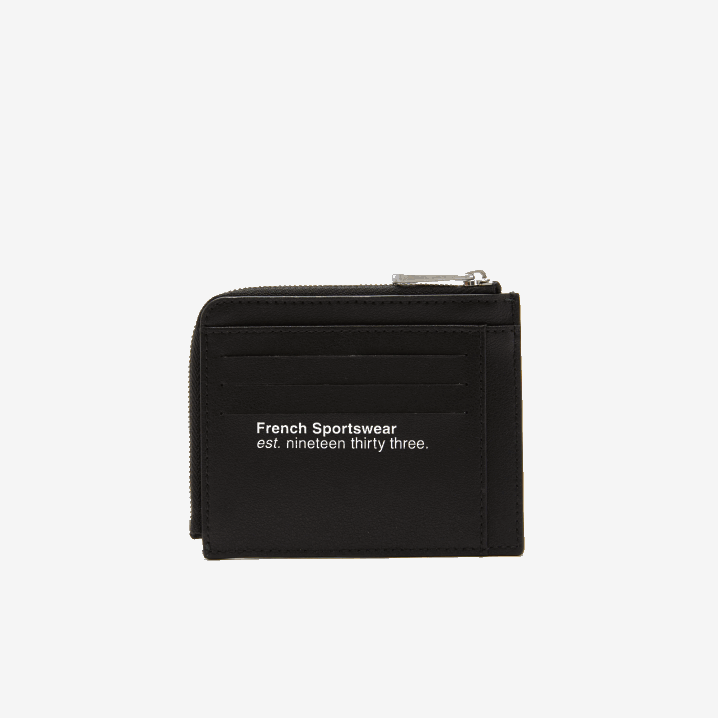 crna 000 6H4B2134 muškarci Lacoste držač kartice s kontrastnim natpisom