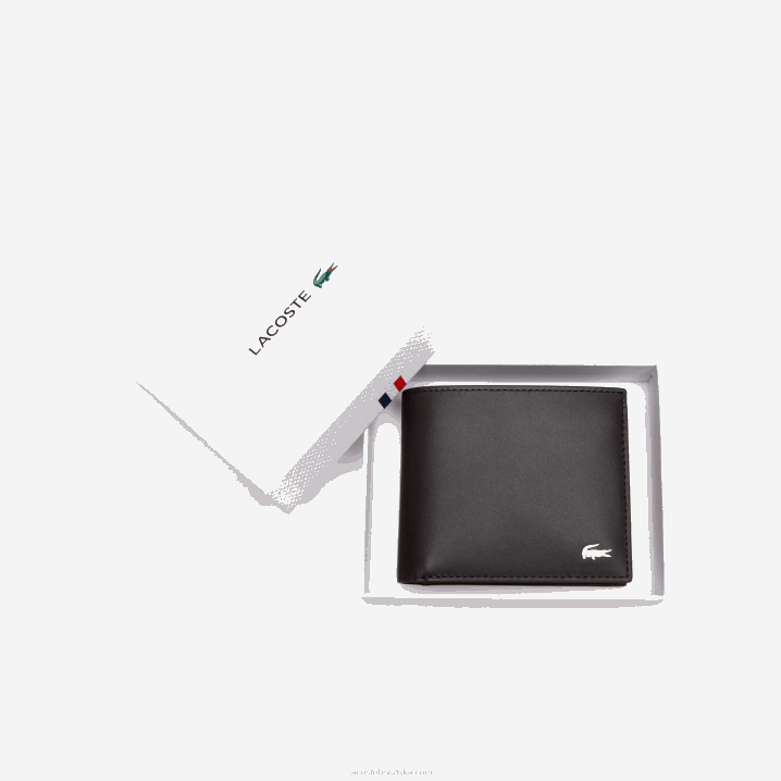 tamno smeđa 028 6H4B1944 muškarci Lacoste fitzgerald kožni novčanik