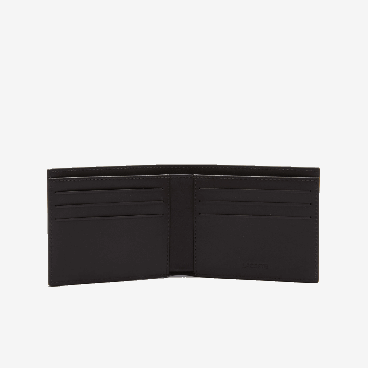 tamno smeđa 028 6H4B1952 muškarci Lacoste fitzgerald kožni novčanik sa šest kartica