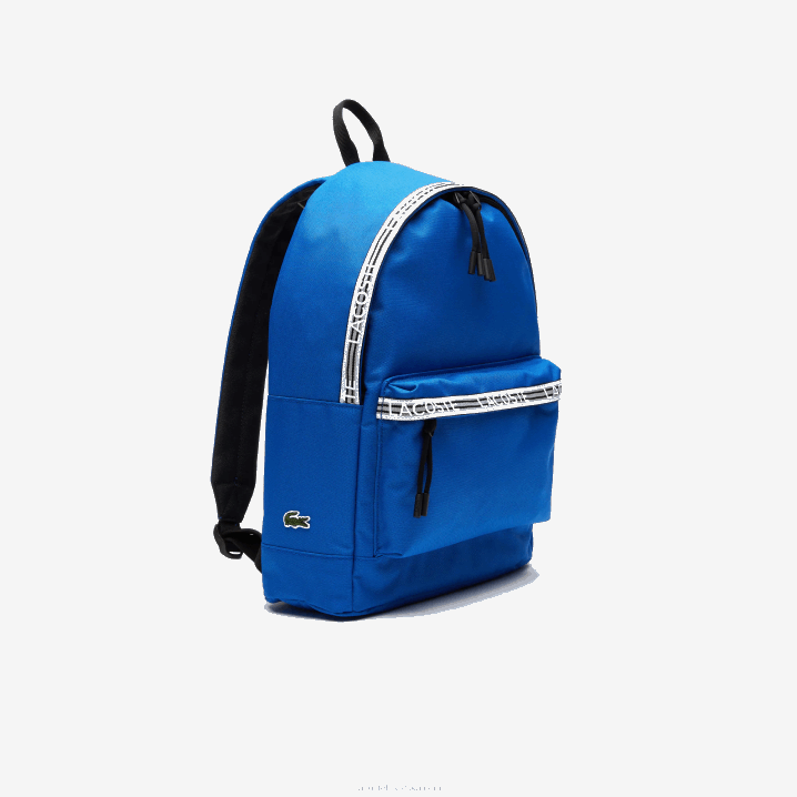 royaume noir blanc l77 6H4B2137 muškarci Lacoste neocroc ruksak s naramenicama s logotipom na patentni zatvarač