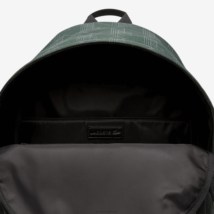 sinople monogram l22 6H4B2072 muškarci Lacoste ruksak s reflektirajućim printom monograma