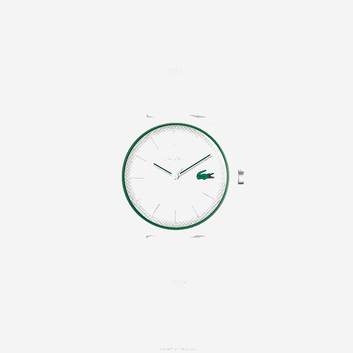 bijela 000 6H4B2203 muškarci Lacoste 12.12 sat s bijelim silikonskim remenom