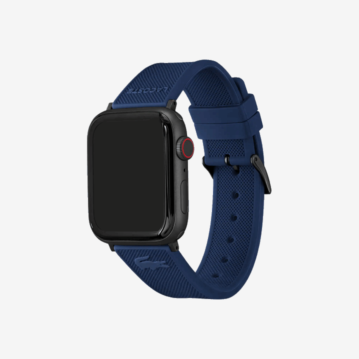 crna 000 6H4B2285 muškarci Lacoste jabuka remen za sat