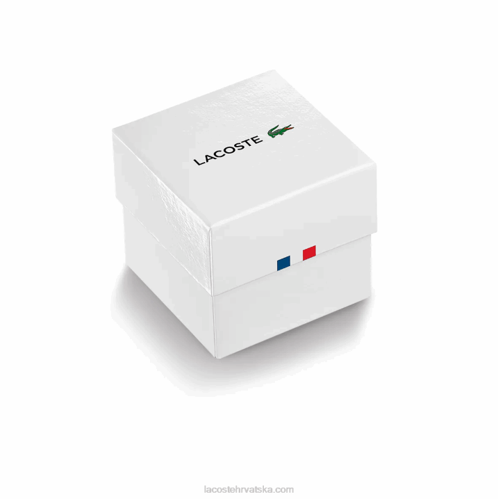 crna 000 6H4B2312 muškarci Lacoste muški urbani sat s crnim kožnim remenom