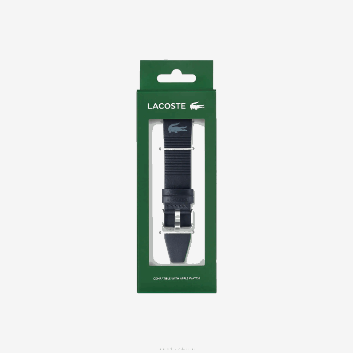 plava 000 6H4B2195 muškarci Lacoste plavi kožni jabučni remen za sat