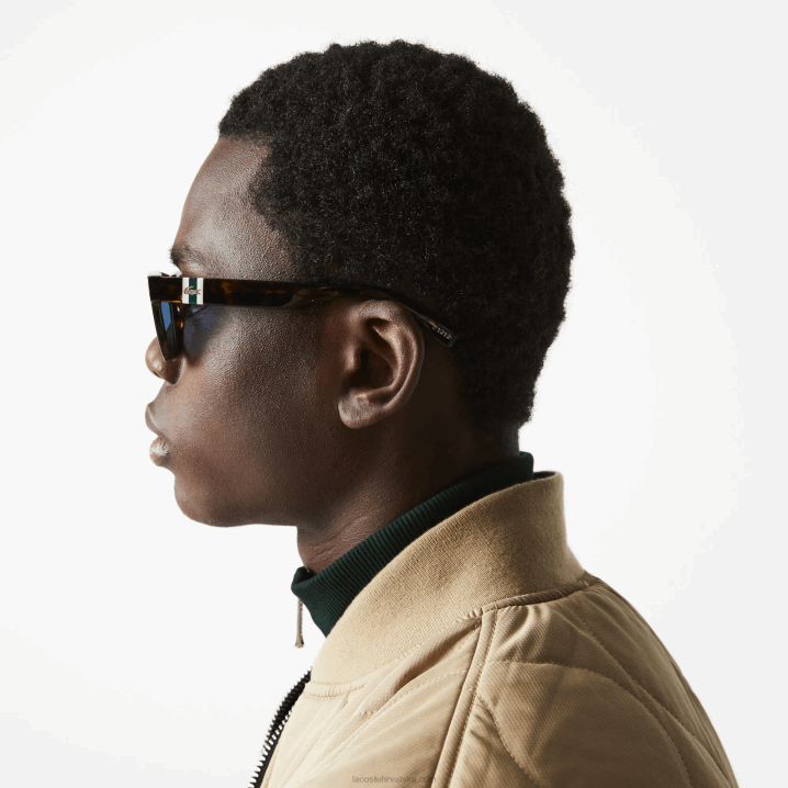 mat havana 230 6H4B2184 muškarci Lacoste pravokutni acetat u obliku skale l.12.12 sunčane naočale