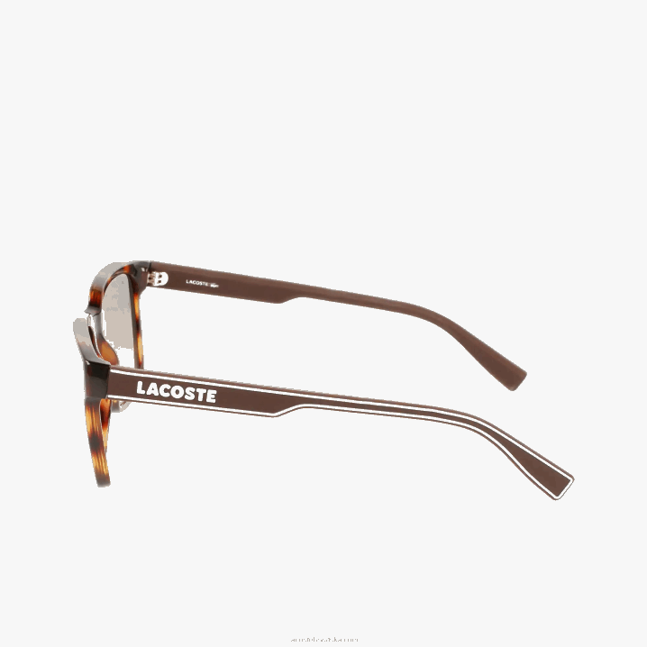 tamna havana 230 6H4B2282 muškarci Lacoste pravokutne sunčane naočale aktivne linije