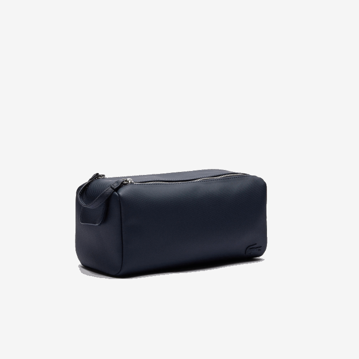 21 6H4B2054 muškarci Lacoste klasični petit pique toaletni pribor s dvostrukim patentnim zatvaračem