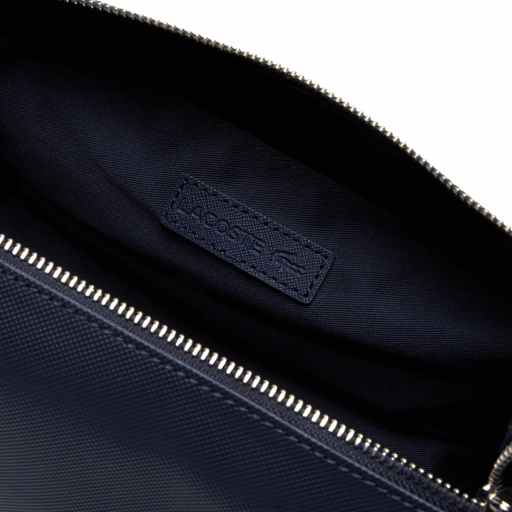 21 6H4B2054 muškarci Lacoste klasični petit pique toaletni pribor s dvostrukim patentnim zatvaračem