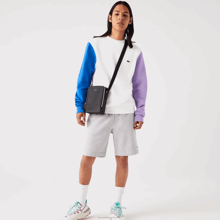 crna 000 6H4B2025 muškarci Lacoste chantaco mat prošivena kožna okomita torba za fotoaparat