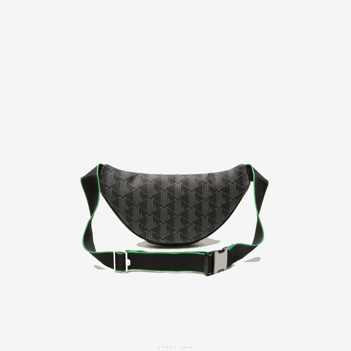 mono crni sivi estragon l83 6H4B1949 muškarci Lacoste torba za pojas s mješavinom monograma