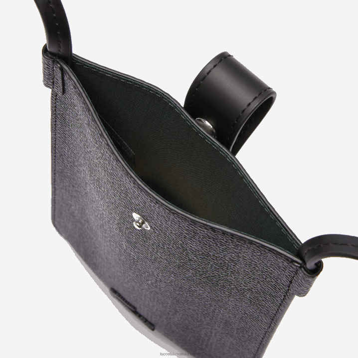 monogram noir gris h45 6H4B2037 muškarci Lacoste platnena torbica za pametni telefon s monogramom