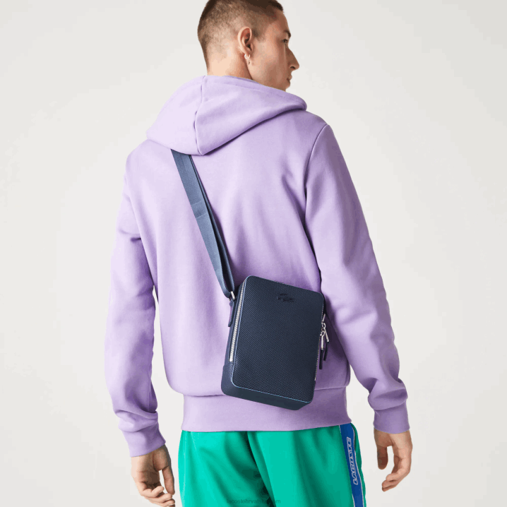 morski 166 argentinski k39 6H4B2026 muškarci Lacoste chantaco mat prošivena kožna okomita torba za fotoaparat