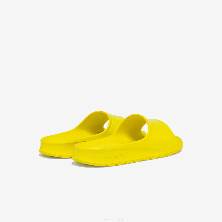 svijetložuta ly2 6H4B2712 žene Lacoste croco 2.0 sintetički logo slajdovi