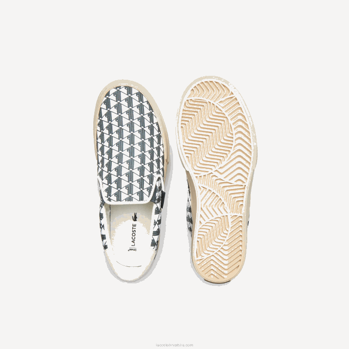 sivo bijelo & bijelo 03a 6H4B2723 žene Lacoste jump serve tekstilni slip on