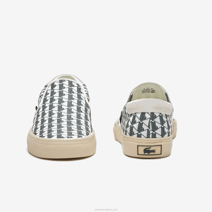 sivo bijelo & bijelo 03a 6H4B2723 žene Lacoste jump serve tekstilni slip on