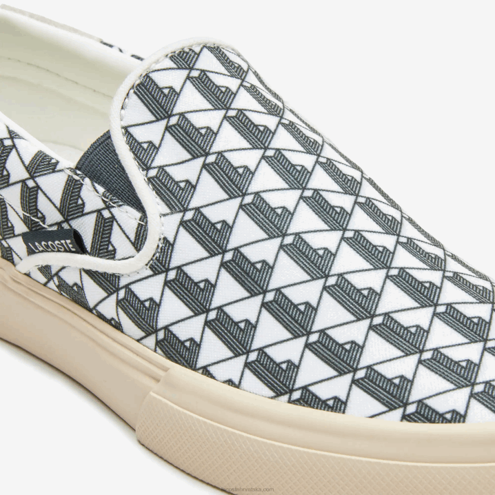 sivo bijelo & bijelo 03a 6H4B2723 žene Lacoste jump serve tekstilni slip on