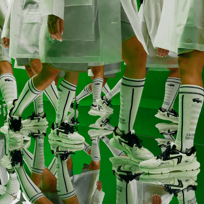 bijelo crno 2g9 6H4B2678 žene Lacoste l003 neo tekstilne tenisice