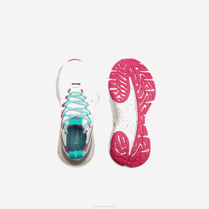 bijelo i crveno 286 6H4B2739 žene Lacoste re-comfort sintetičke i tekstilne tenisice