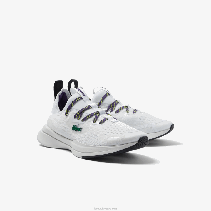 bijelo-ljubičasta z54 6H4B2751 žene Lacoste run spin comfort tekstilne tenisice