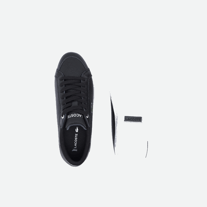 crno-bijelo 312 6H4B2682 žene Lacoste powercourt kožne tenisice s detaljima