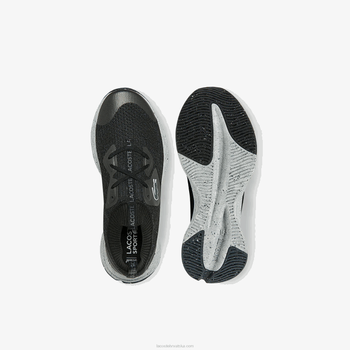 crno-bijelo 454 6H4B2726 žene Lacoste tenisice od eko tekstila run spin