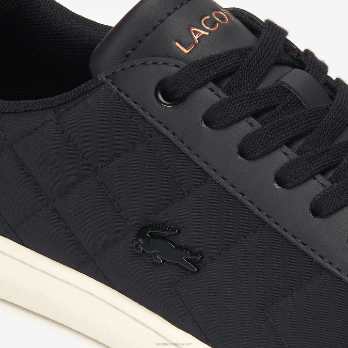 crno-bijelo 454 6H4B2737 žene Lacoste carnaby evo prošivene tenisice