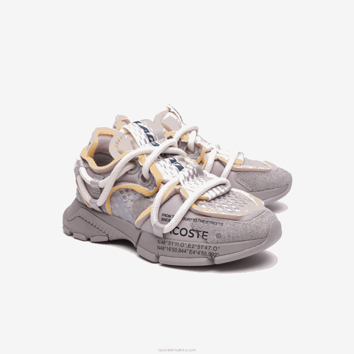 sivo bijela 1e7 6H4B2692 žene Lacoste l003 Active Runway tekstilne tenisice