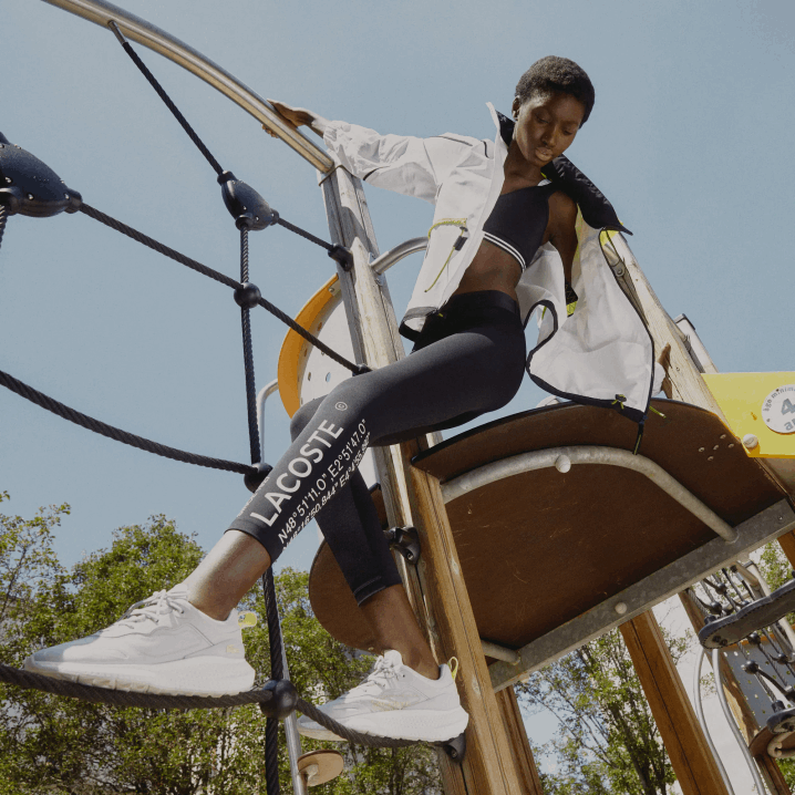 sivo bijela 25g 6H4B2725 žene Lacoste active 4851 tekstilne tenisice