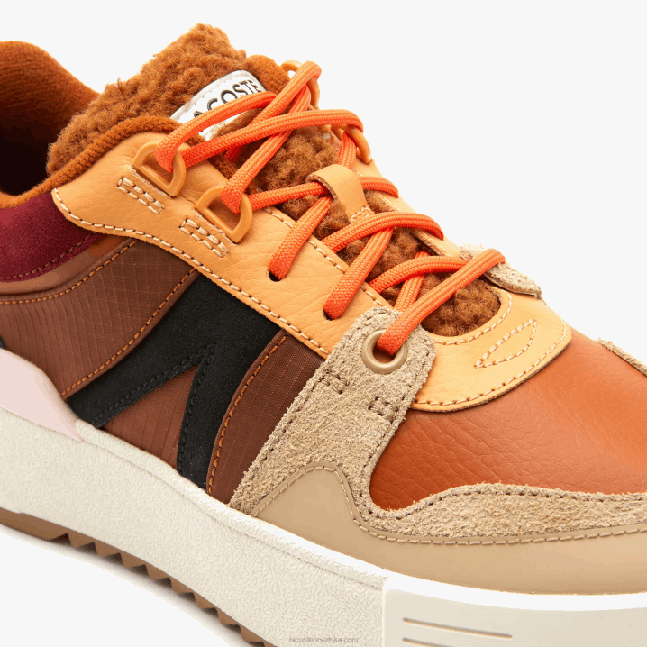 smeđe ružičasta 7e1 6H4B2729 žene Lacoste l002 zimske kožne cipele za van