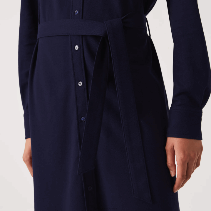 tamnoplava 166 6H4B2491 žene Lacoste podesiva pamučna pique polo haljina