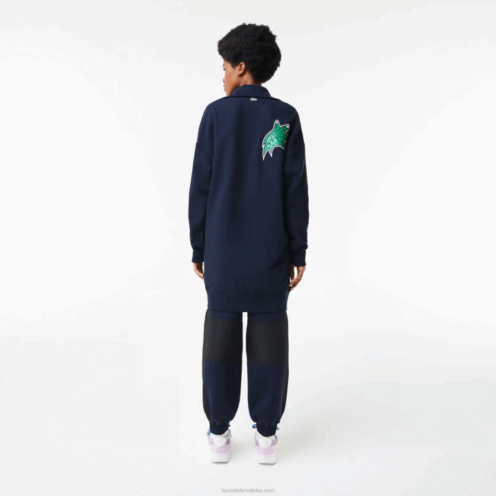 tamnoplava 166 6H4B2492 žene Lacoste prevelika polo haljina s izrezom na patentni zatvarač