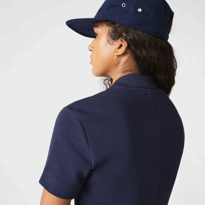 tamnoplava 166 6H4B2517 žene Lacoste brendirana polo haljina od pamučnog žerseja