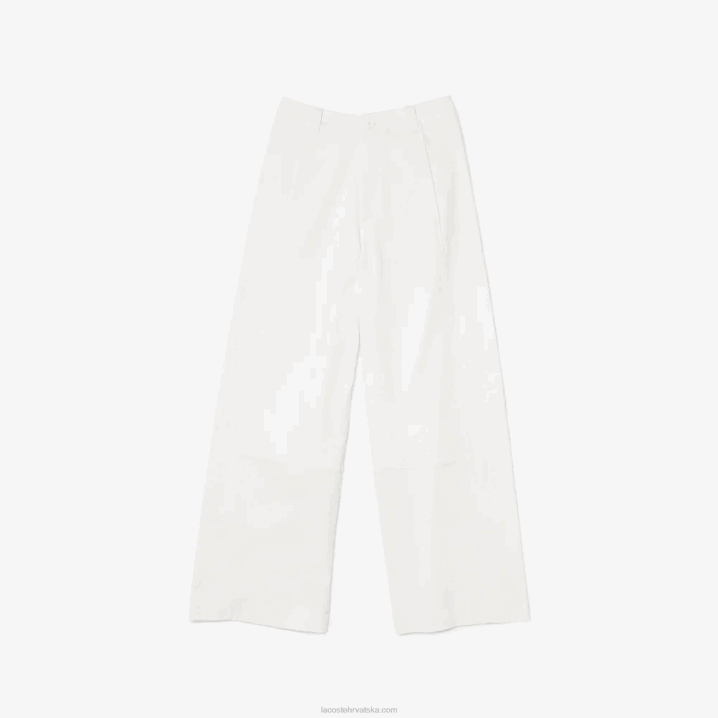 bijela 70v 6H4B2653 žene Lacoste pamučne hlače od gabardina