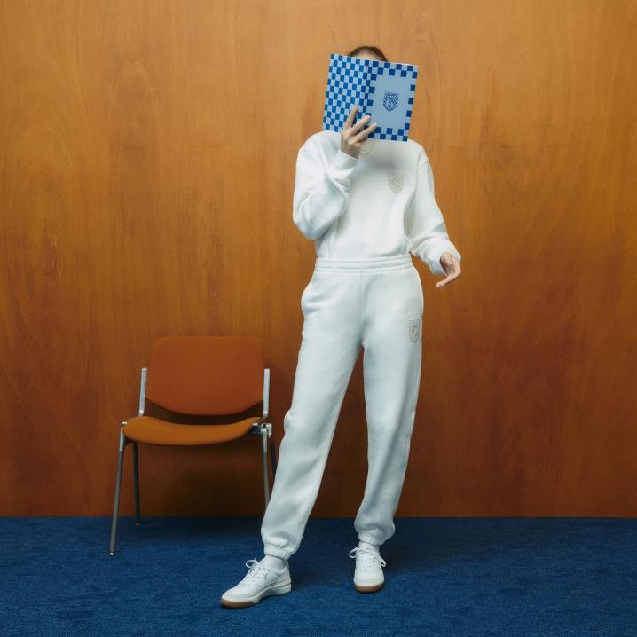 bijela 70v 6H4B2665 ženelacoste x goop pamučne trenirke od flisa