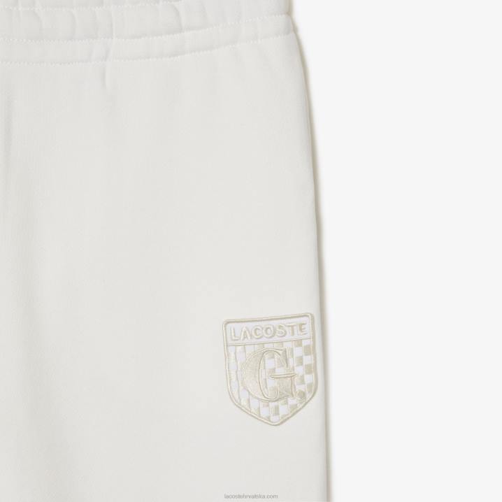 bijela 70v 6H4B2665 ženelacoste x goop pamučne trenirke od flisa