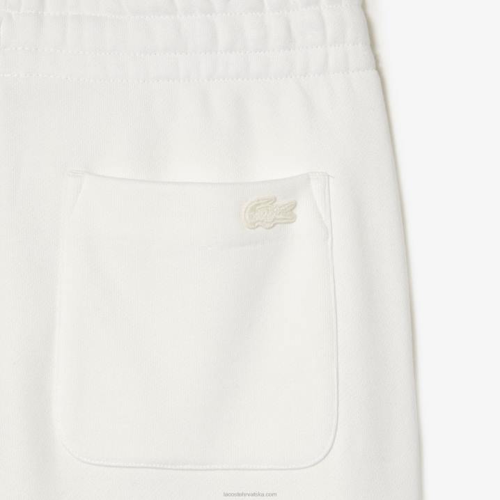 bijela 70v 6H4B2665 ženelacoste x goop pamučne trenirke od flisa