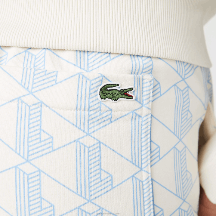 bijelo plava dpq 6H4B2574 žene Lacoste live monogram dizajn trenirke od flisa