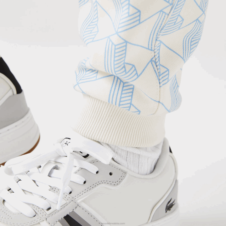 bijelo plava dpq 6H4B2574 žene Lacoste live monogram dizajn trenirke od flisa