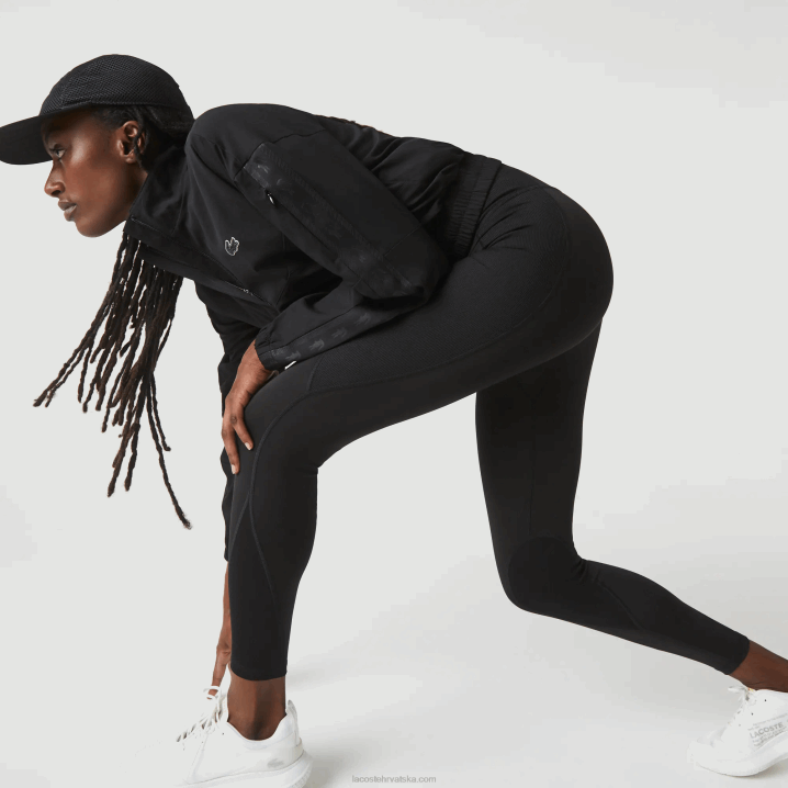 crna 8vm 6H4B2531 žene Lacoste sportske color-block pletene tajice s efektom