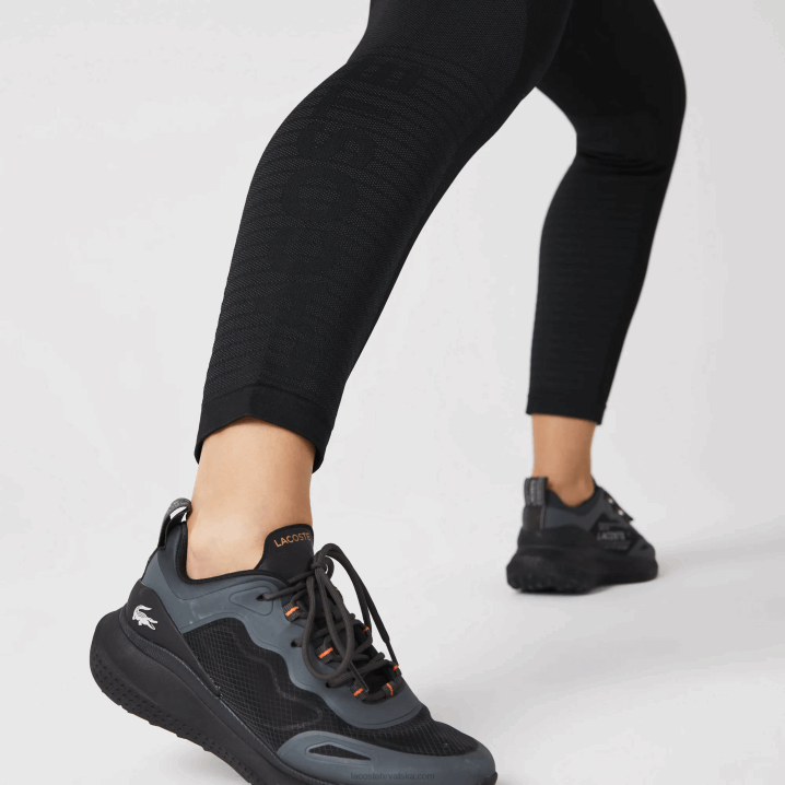 crna c31 6H4B2597 žene Lacoste sportske tajice od druge kože visokog struka