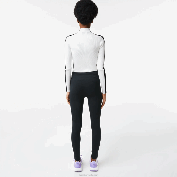 crna c31 6H4B2597 žene Lacoste sportske tajice od druge kože visokog struka