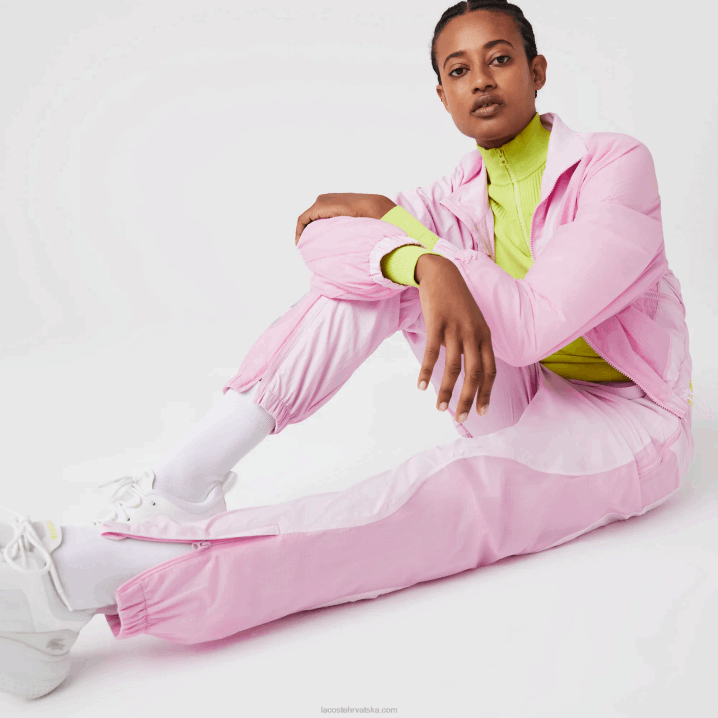 ružičasta z4h 6H4B2555 žene Lacoste trenirke s morskim printom