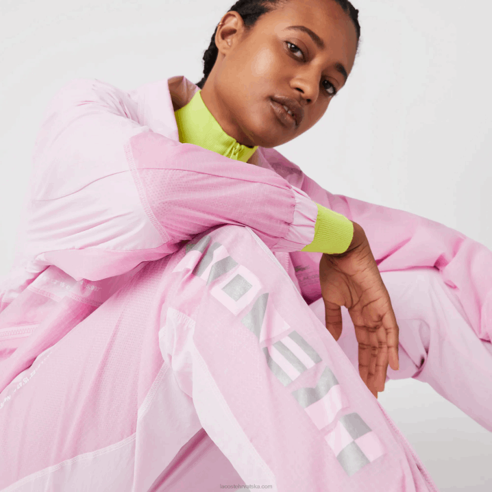 ružičasta z4h 6H4B2555 žene Lacoste trenirke s morskim printom