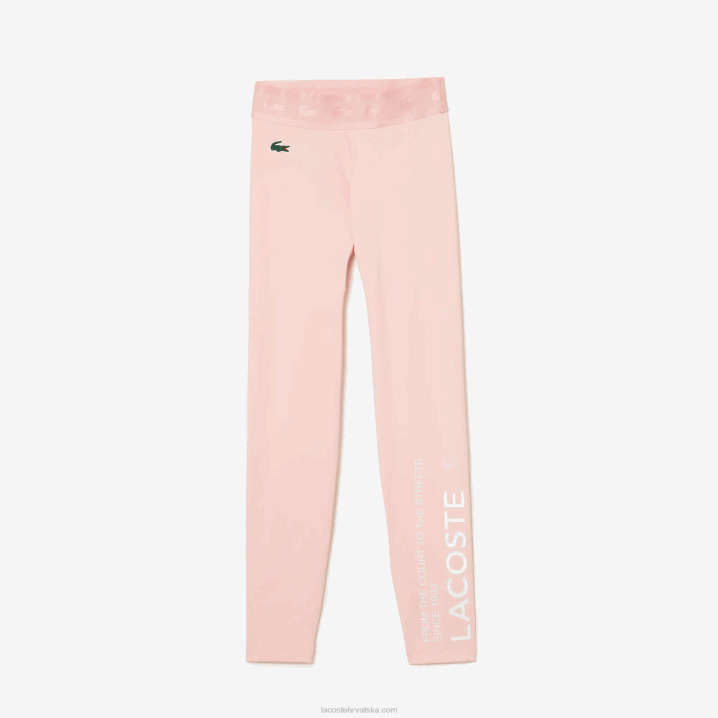 ružičasti kf9 6H4B2409 žene Lacoste sportske tajice od recikliranog poliestera dužine 7/8